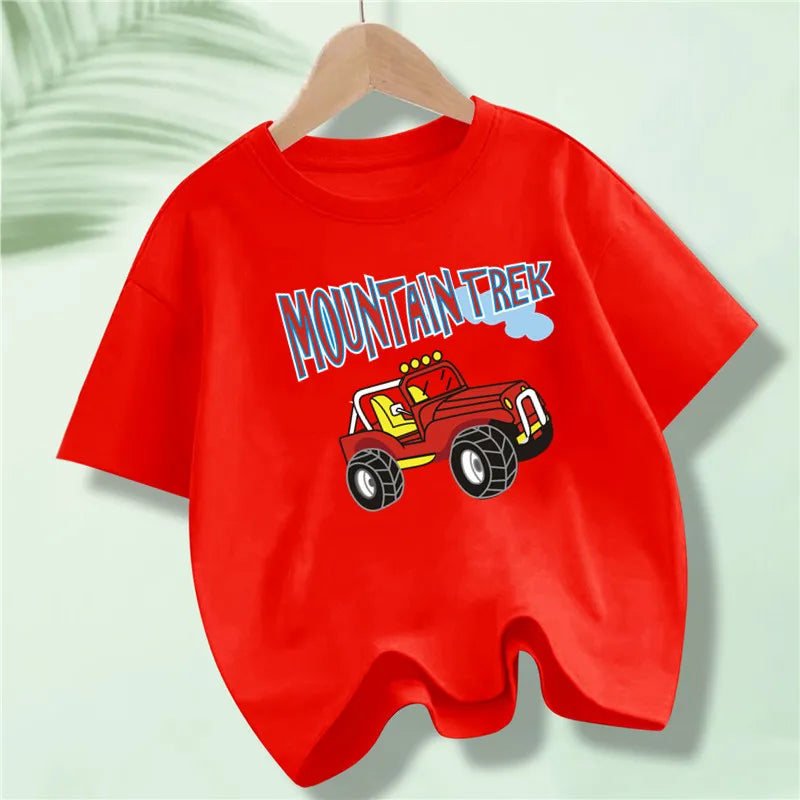 Martin Kids Cartoon Excavator Print T Shirt - GuGuTon baby store - Baby Fashion - Toddlers Outfits - Babies Outfits - Toddler Clothes - Kids Clothing - Newborn Clothes - Newborn Wear - Kids Wear - Trending Clothes - Trending Outfits - Fall Fashion - Winter Fashion - Girls Clothes - Boys Clothes - Babies Wear - Kids Accessories - KidsWear - Summer Clothes - Summer Fashion - Summer Trend - Falls Sweaters - Tops - Bottom - Jeans - Blouse - Dresses - Newborn Dresses - Toys