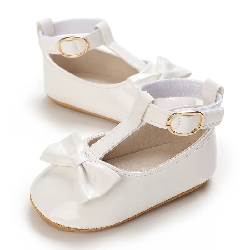 White Shoes for Baby Girl 0-18M Girl Soft Sole Princess Shoes Formal Wedding Birthday Party Toddler