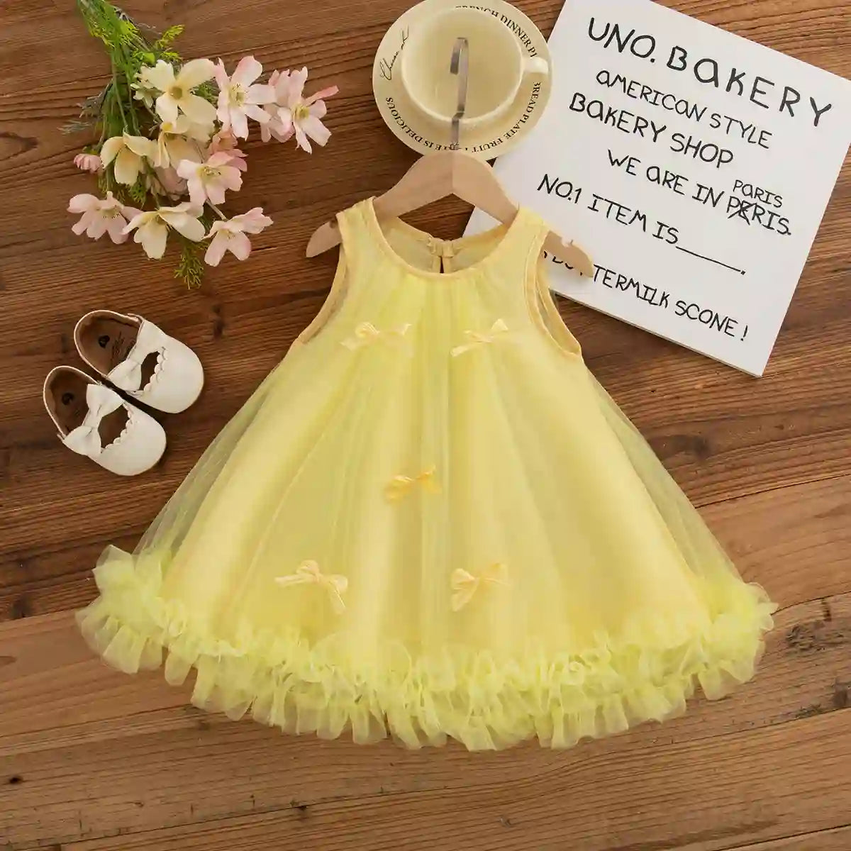 Mia Baby Girl Chiffon Dress - Princess Style for Summer Parties