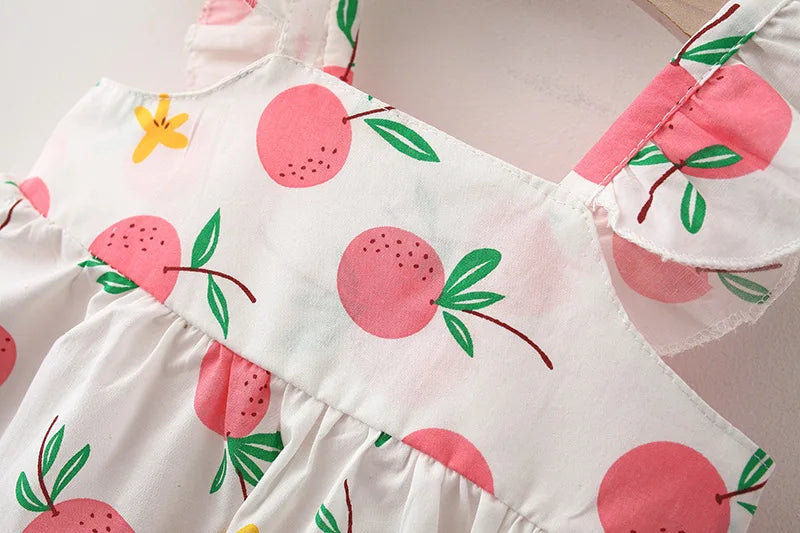 Baby Girl Dress Summer Princess Sundress Cotton Newborn Toddler Outfit
