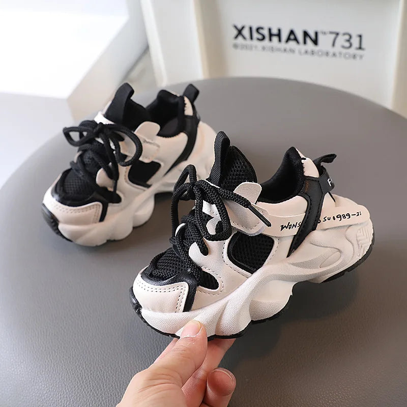 Spring Autumn Kids Sport Shoes Mesh Breathable Boys Sneakers