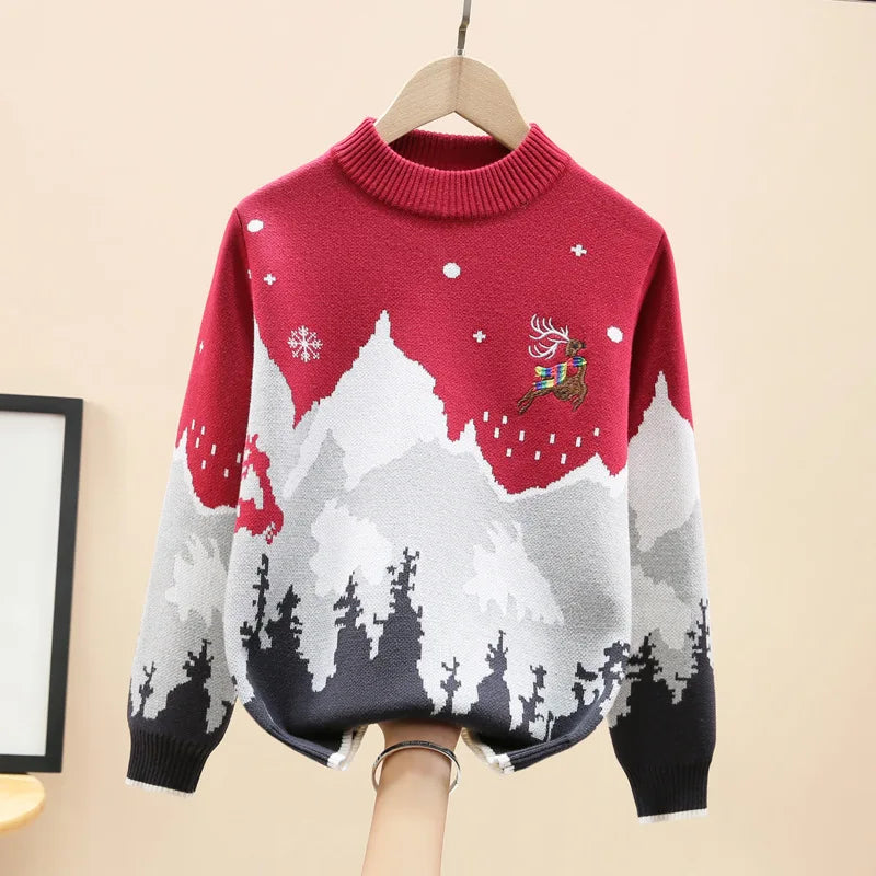 Carlos Cotton Knitted Warm Pullovers Sweater