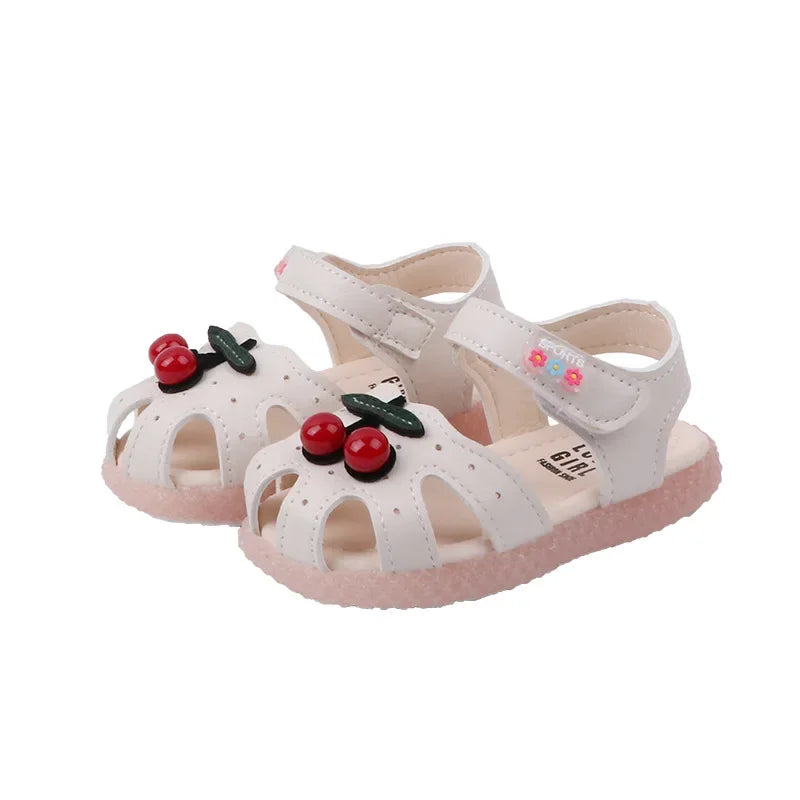 SHOE SIZE 15-25 Girls Sandal Summer Flowers Sweet Soft Children's Beach Shoes Toddler Girls Sandals Orthopedic Princess Fashion