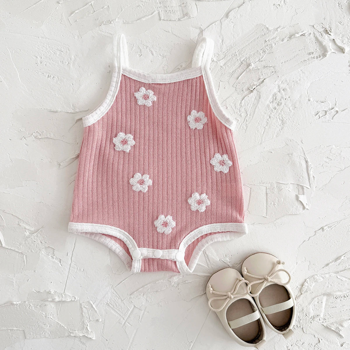 Breathable Camisole Flower Bodysuit