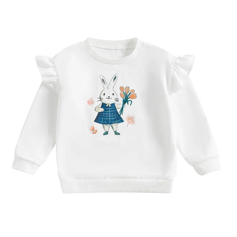 Mila Long Sleeve Cute Bear Print Sweater