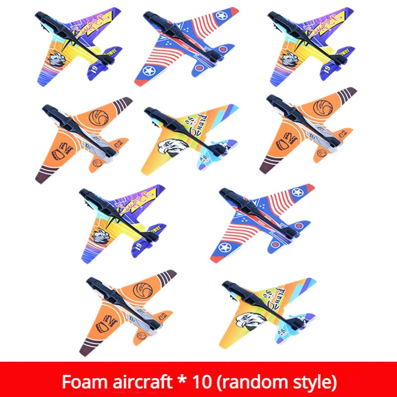 Children's Toys Airplane Launcher Children's Fun Foam Airplane  Sports Flying Toy