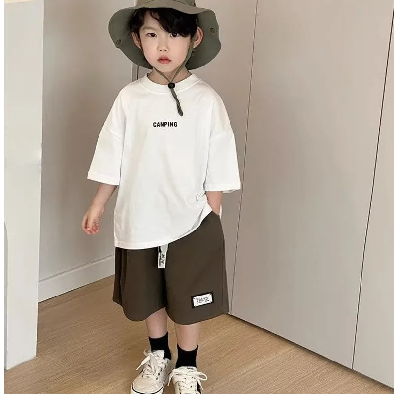 Romiel Short Sleeves American High Tees - GuGuTon baby store - Baby Fashion - Toddlers Outfits - Babies Outfits - Toddler Clothes - Kids Clothing - Newborn Clothes - Newborn Wear - Kids Wear - Trending Clothes - Trending Outfits - Fall Fashion - Winter Fashion - Girls Clothes - Boys Clothes - Babies Wear - Kids Accessories - KidsWear - Summer Clothes - Summer Fashion - Summer Trend - Falls Sweaters - Tops - Bottom - Jeans - Blouse - Dresses - Newborn Dresses - Toys