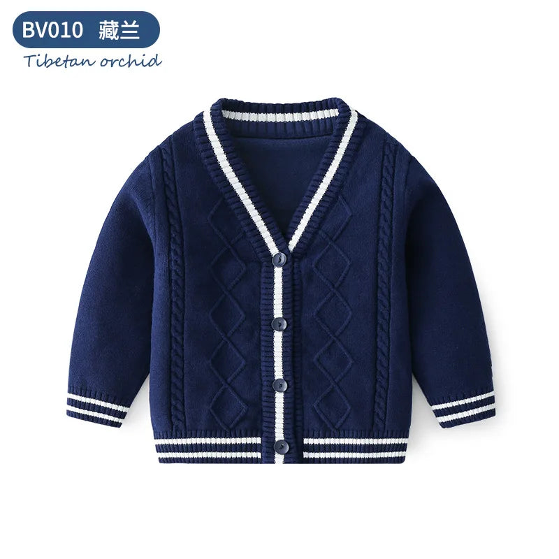 Jose V-Neck Baby Knitted Sweater - GuGuTon baby store - Baby Fashion - Toddlers Outfits - Babies Outfits - Toddler Clothes - Kids Clothing - Newborn Clothes - Newborn Wear - Kids Wear - Trending Clothes - Trending Outfits - Fall Fashion - Winter Fashion - Girls Clothes - Boys Clothes - Babies Wear - Kids Accessories - KidsWear - Summer Clothes - Summer Fashion - Summer Trend - Falls Sweaters - Tops - Bottom - Jeans - Blouse - Dresses - Newborn Dresses - Toys