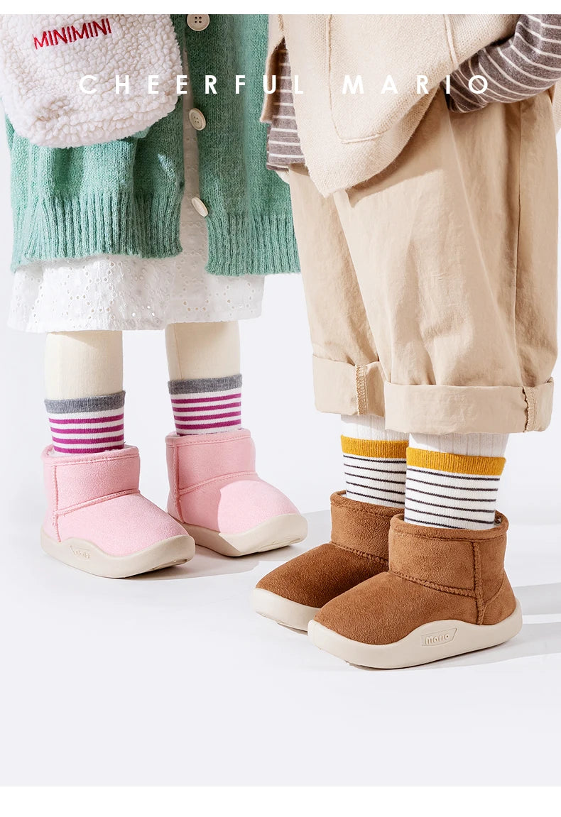 Kids Warm Winter Boots | Cheerful Mario Snow Boots