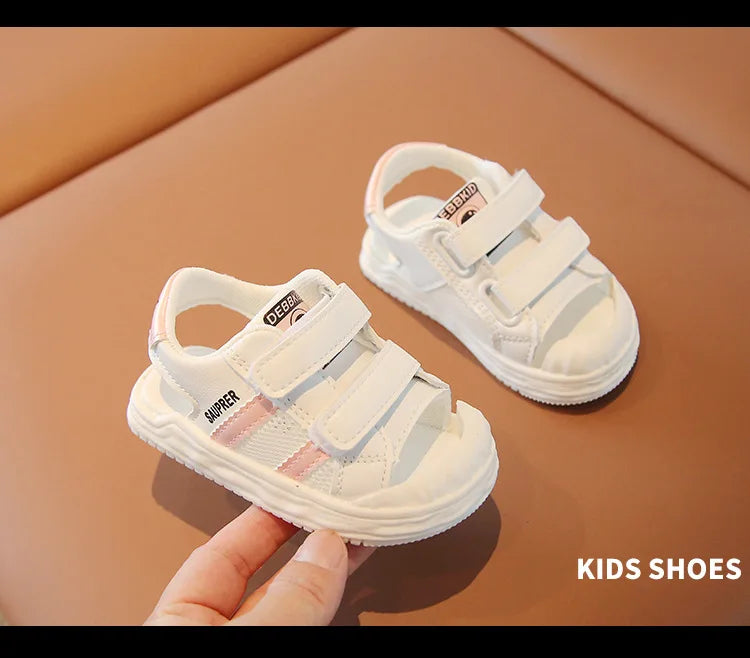 Summer Toddler Sandals Baby Girl Shoes White Color Soft Sole Breathable Boys