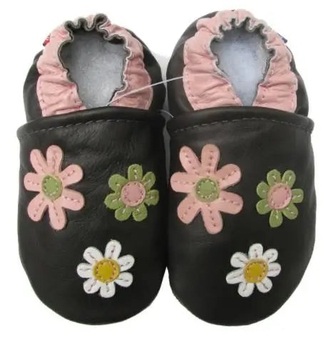 003Carozoo Newborn Baby Shoes Infant Shoes Slippers Soft Leather Baby Boys First-Walkers Girl Shoes