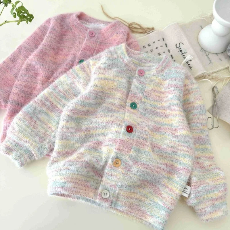 Jhonny Plush Warm Children Rainbow Sweater