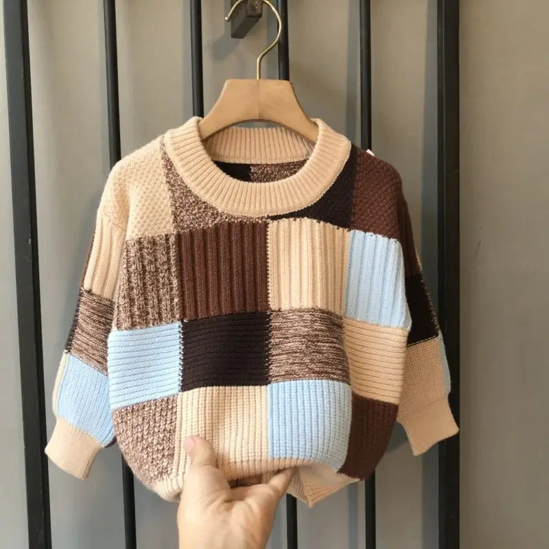 Stiven Loose Bottom Winter Kids Sweater