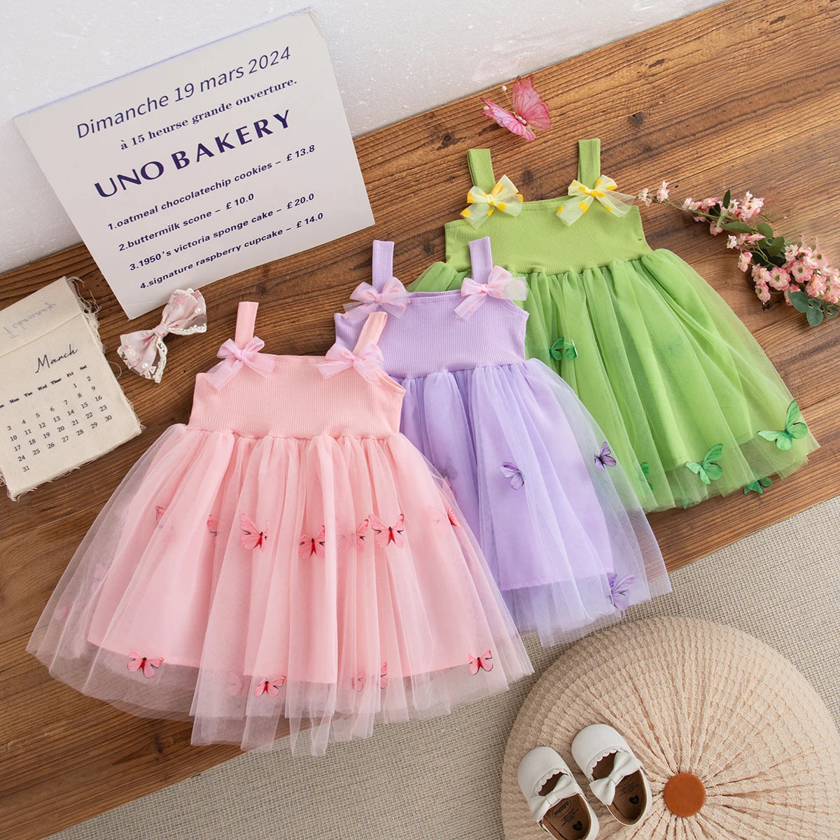 Summer New Baby Clothes Girl Floral Patterns And Bows Halter Puffy Girl Dress