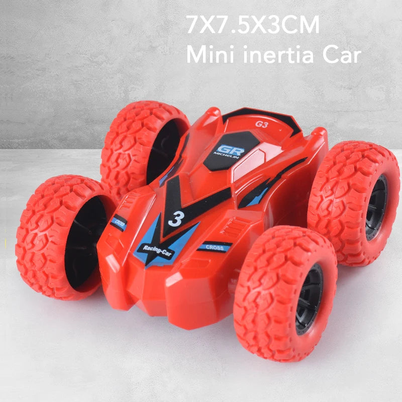 Mini Inertia Car Toys For Children Collision Automatic Turnover Double-Sided Running Car Toy
