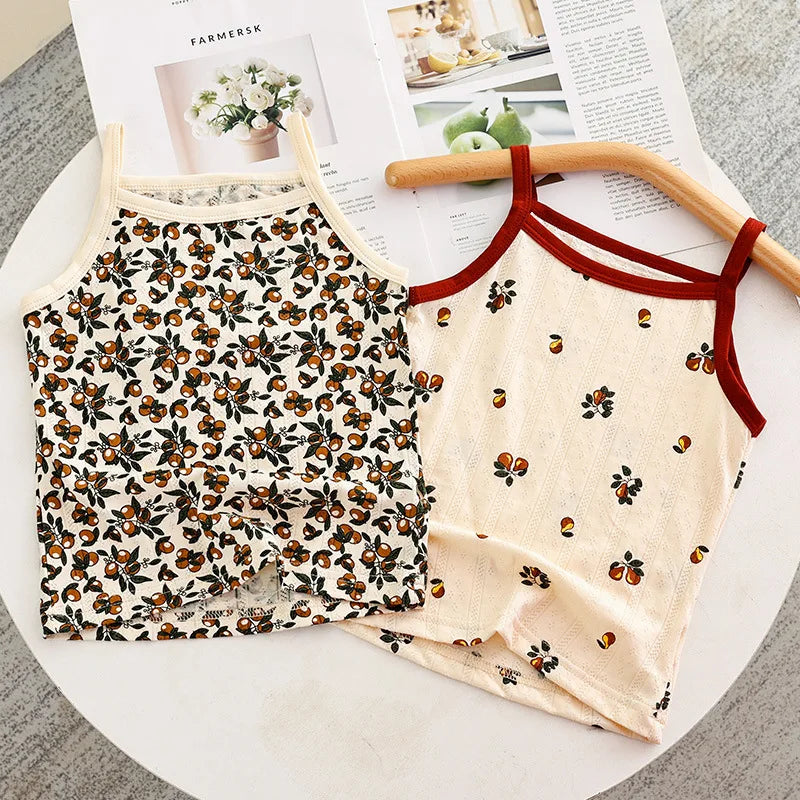 Diana Light Suspenders Summer Sleeveless Top