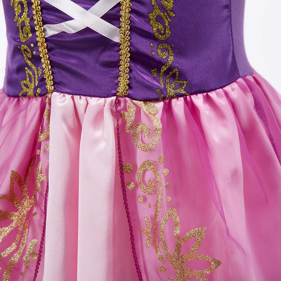 Girls Costume Children Cosplay Princess Dress Kids Halloween Birthday Pageant Party
