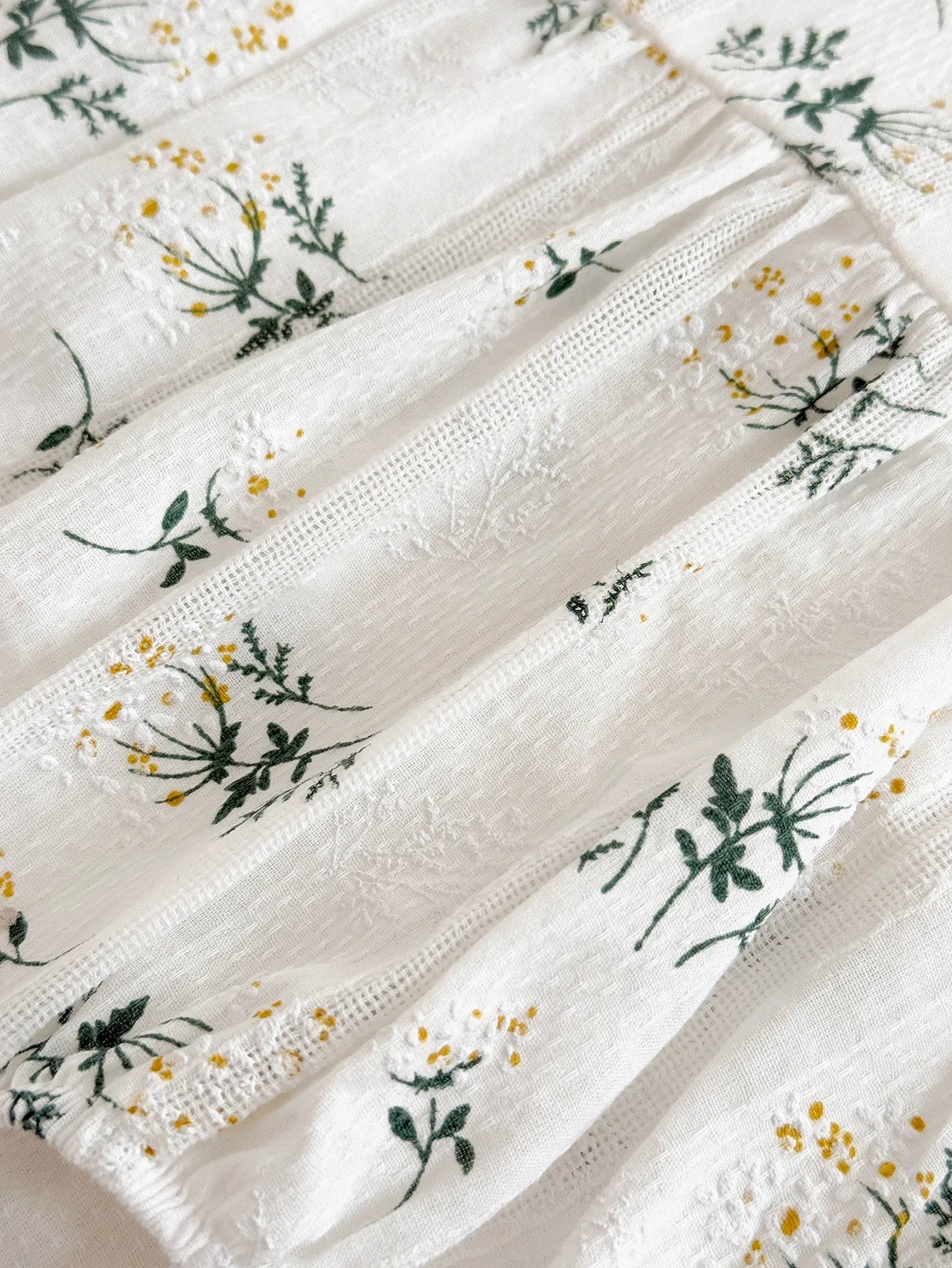 Puff Sleeve Garden Romper