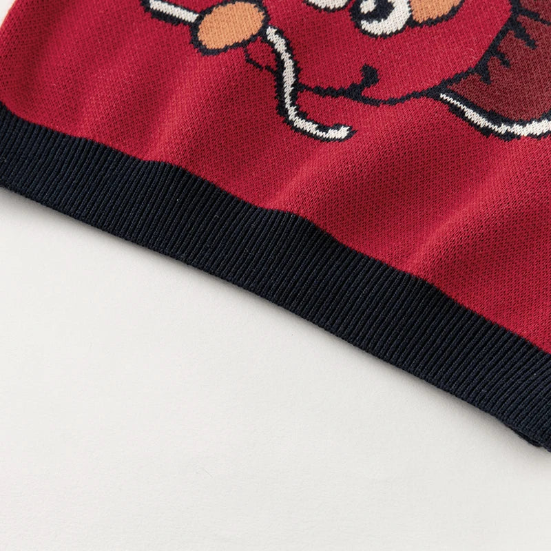 Henrry Cotton Kids Turtleneck Pullover Sweater