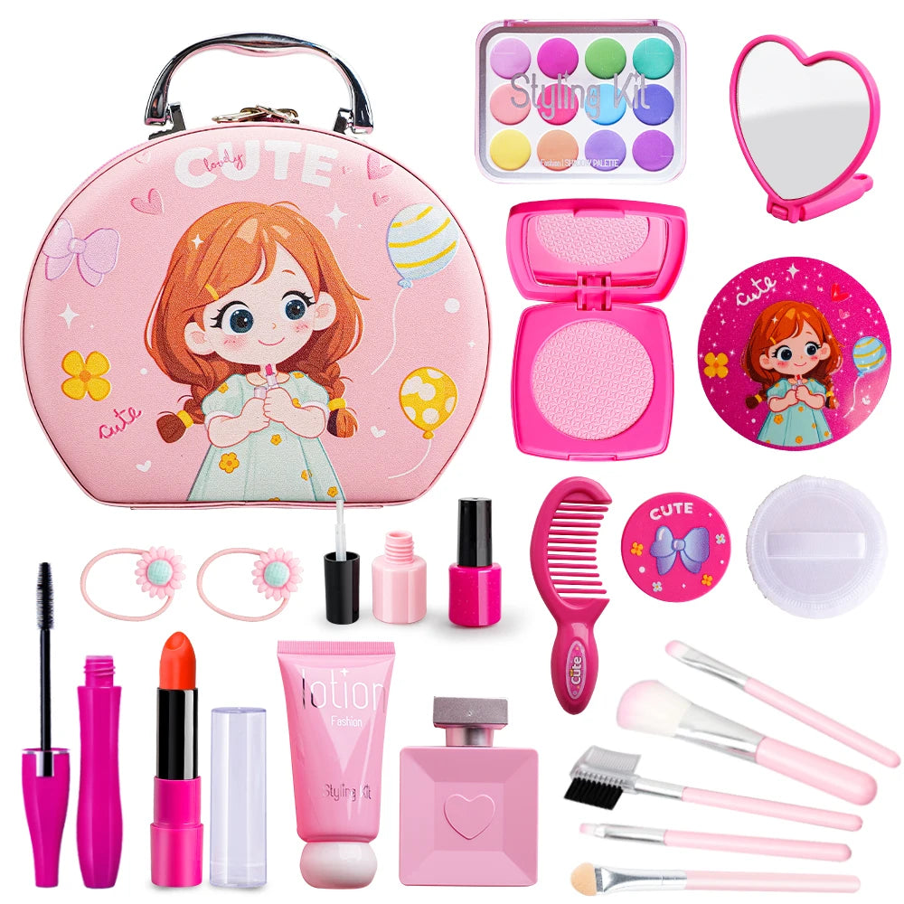 Simulation Girl Cosmetics Set Pretend Makeup Toys Girls Play House Simulation Make up Educational Toys Gifts for Girls Fun Game