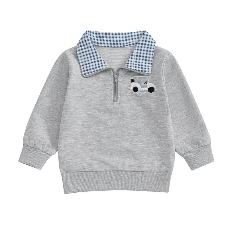 Kevin Toddler Golf Outfit Sweater - GuGuTon baby store - Baby Fashion - Toddlers Outfits - Babies Outfits - Toddler Clothes - Kids Clothing - Newborn Clothes - Newborn Wear - Kids Wear - Trending Clothes - Trending Outfits - Fall Fashion - Winter Fashion - Girls Clothes - Boys Clothes - Babies Wear - Kids Accessories - KidsWear - Summer Clothes - Summer Fashion - Summer Trend - Falls Sweaters - Tops - Bottom - Jeans - Blouse - Dresses - Newborn Dresses - Toys