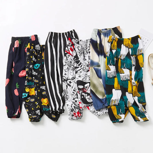 Víctor Boys Cotton Clothes Summer Thin Home Pants