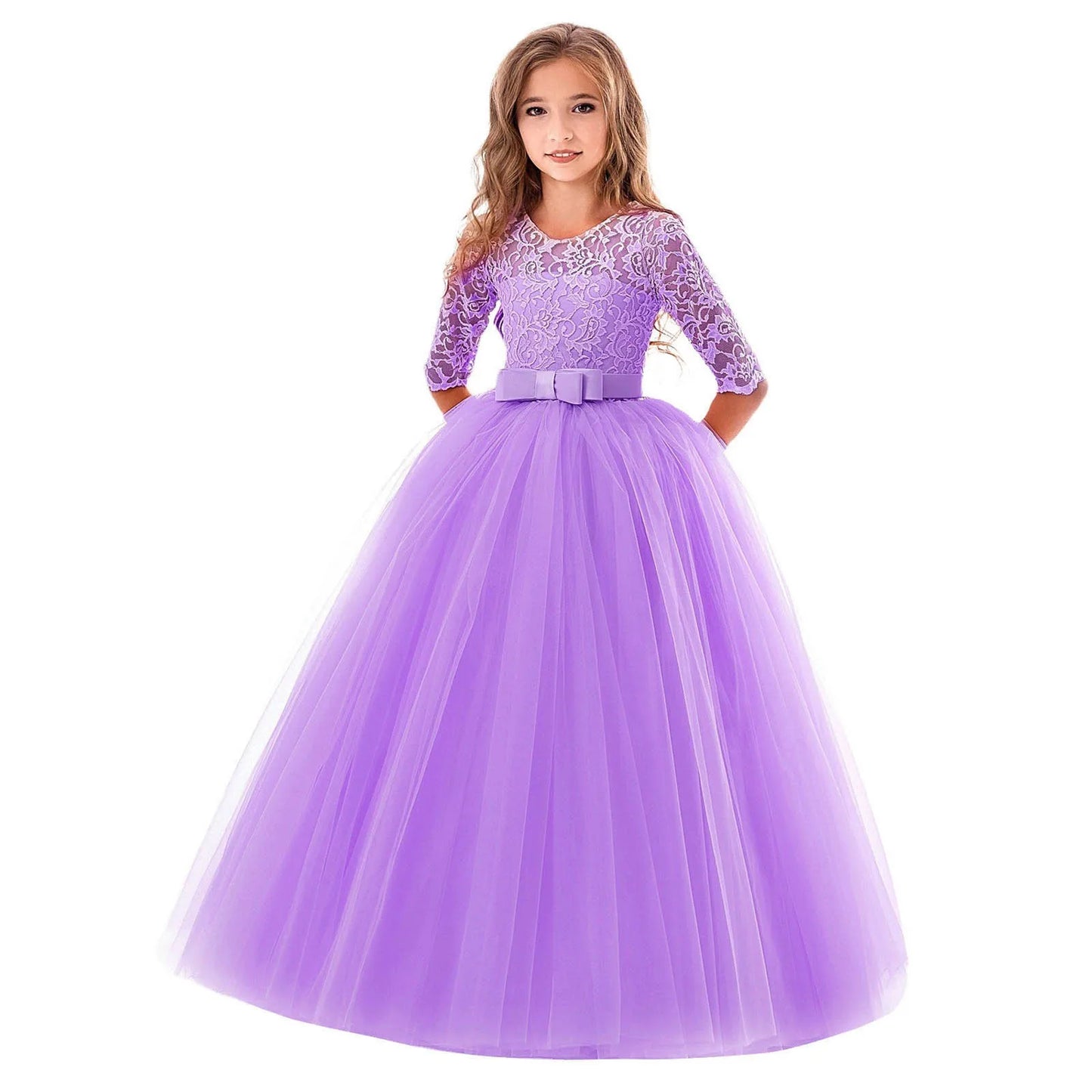 Flower Girl Dress Long Sleeve for Weddings