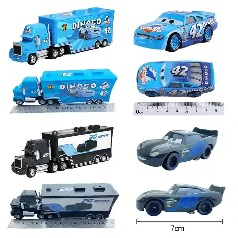 Cars 2 Mack Truck Pixar racing car Lightning McQueen Jackson Storm mini Car