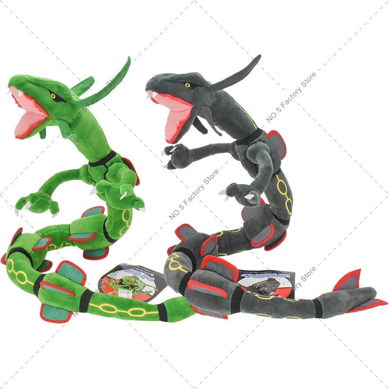 Anime Pokemon Kawaii Shiny Rayquaza Plush Doll Stuffed Figure Toy Quality Stuffed Animals Peluche Great Birthday Gift