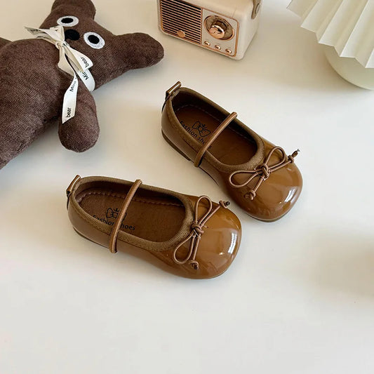 Girl Korean Version Mary Jane Slip-on Small Shoes 2024 Spring and Autumn