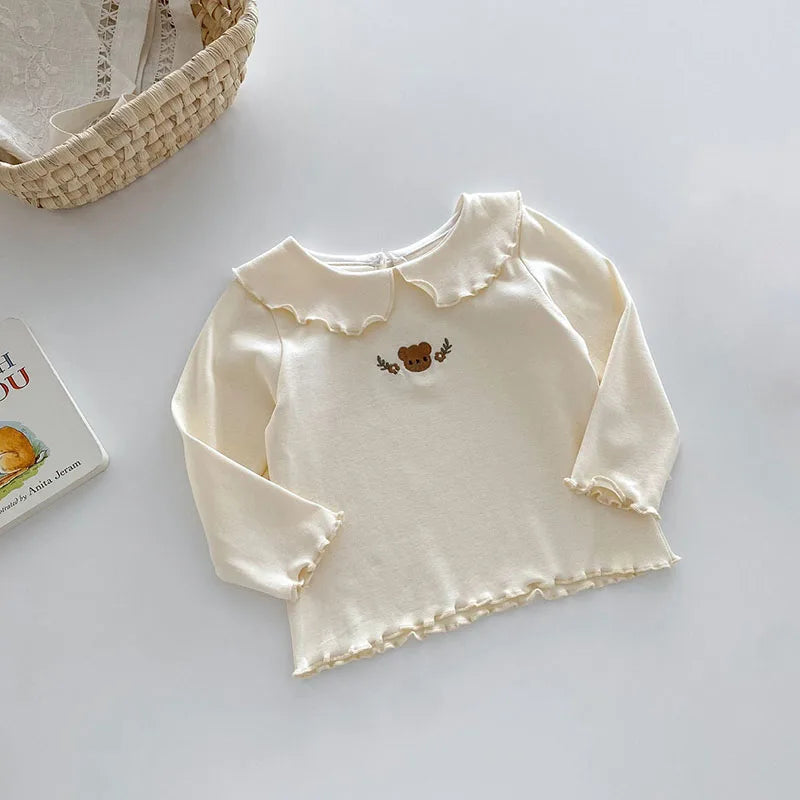 Carolina Cute Embroidery Fitting Bunny Top