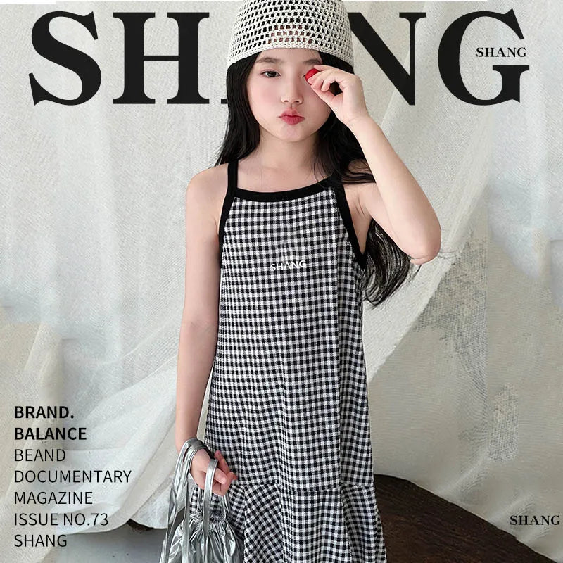 Cute Dress For Kids Girl Summer Dresses Children's Fashion Dress Thin Girls' Halter