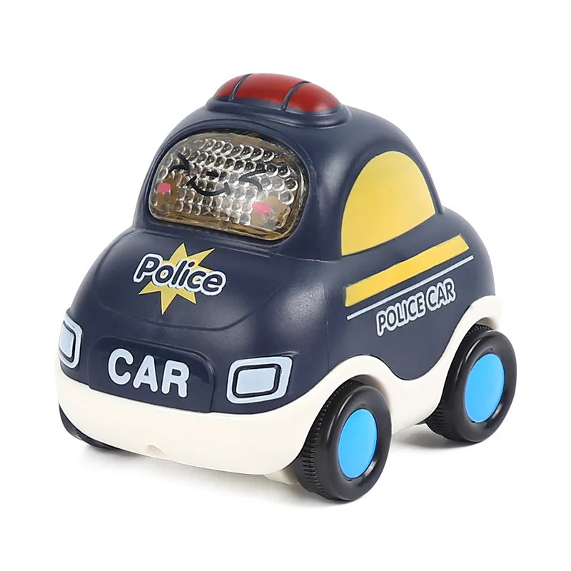 Baby Car Toys for 6 12 Months Friction Car Infant Soft Rubber Inertial Push and Go