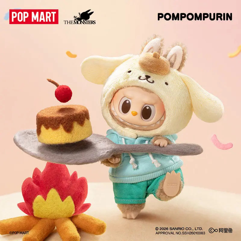 Labubu X Sanrio Family The Monsters Vinyl Plush Doll POP MART Kawaii Anime Figure Mystery Box Trendy Toy KeyChain Gift