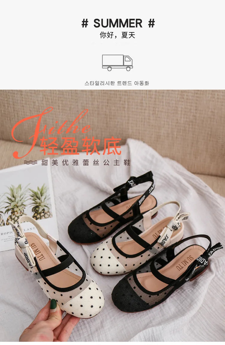 Kids Girls Leather Shoes Cute Children Students Girls Performance Shoes Beautiful Kids Students Soft Bottom Dance Footwear