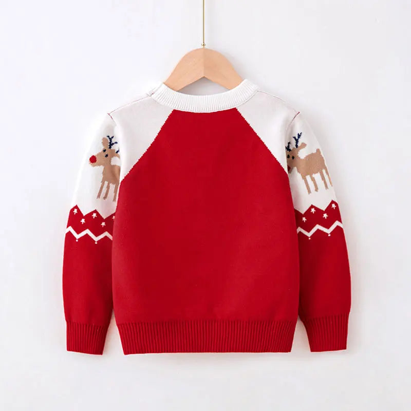 Francisco Christmas Print Boys Sweater