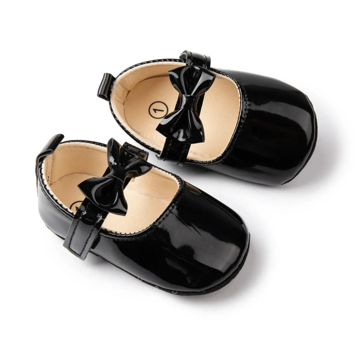Meckior Baby Girls Shoes Bowknot Princess Dress Shoes PU Anti-slip Soft Sole