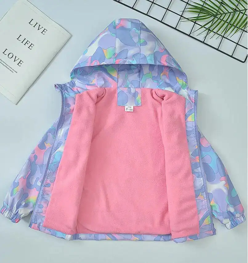 Kirsys Polar Fleece Outdoor Jacket Thickened Hooded Windbreaker