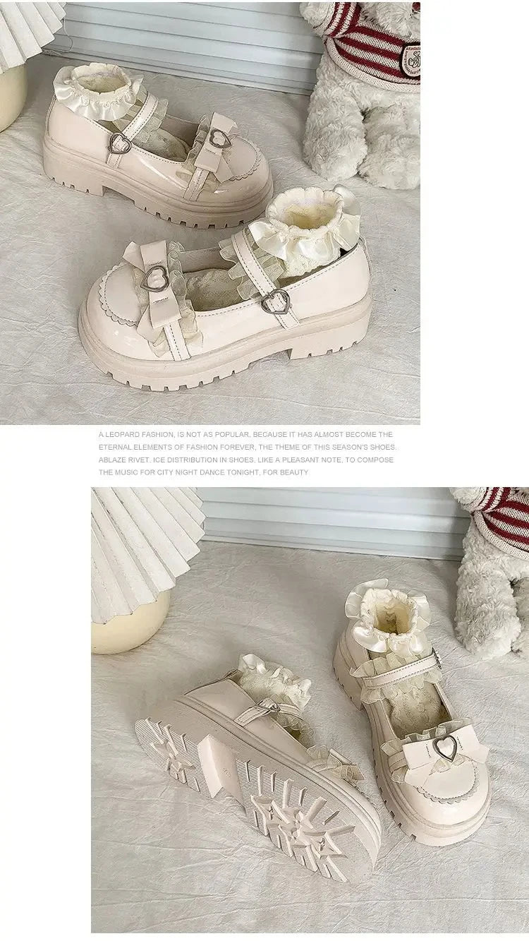 2025 Summer New School Girl JK Loafer Pumps Platform Shoes