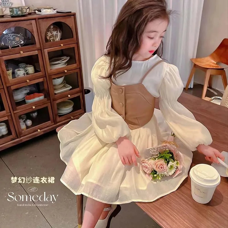 Spring Girls Princess Dresses Long Sleeve Autumn Kids Dress