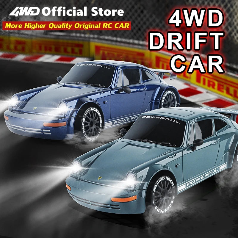 Remote Control RC Drift Car with LED Lights 2.4G Radio 4WD 20KM/H High Speed RTR RC Racing Truck Vehicle Toy Gift for Kid Adult