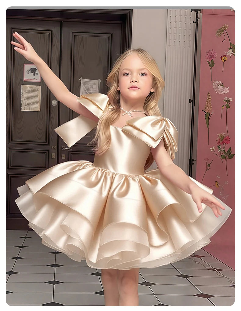 Girls' Christmas Dress, Birthday Party Dress, Important Holiday Ball Gown, Flower Girl Dress