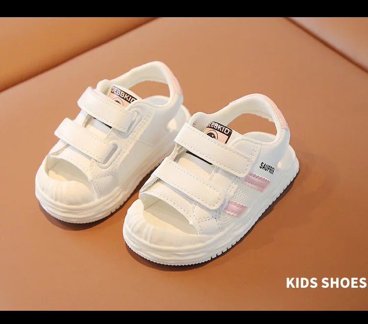 Summer Toddler Sandals Baby Girl Shoes White Color Soft Sole Breathable Boys