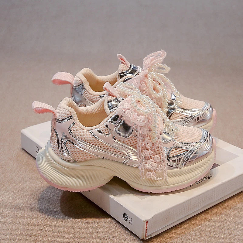 Girls' Sports Fashion Dad Shoes 2025 Spring