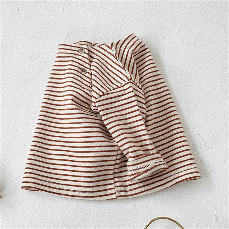 Awilda Baby Cotton Long Sleeve Striped Top