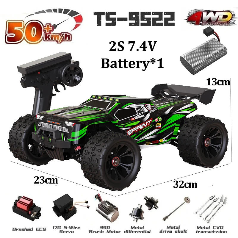 Professional Racing Car 85 Km/h 4WD Brushless Remote Control