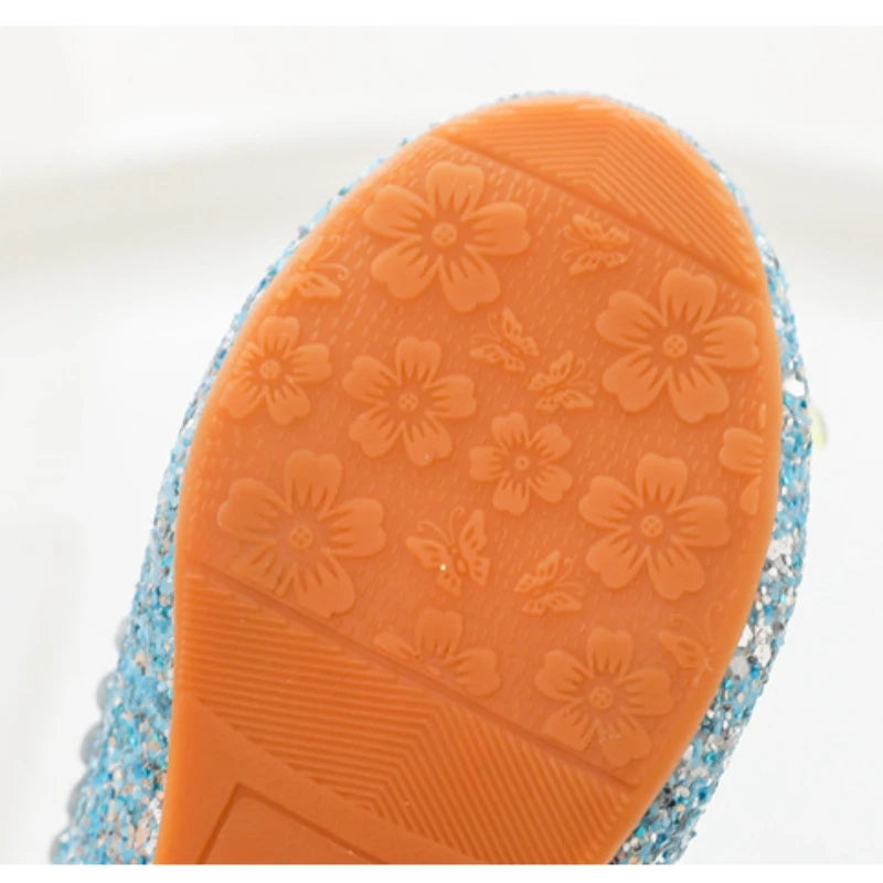 Kids'Casual Shoes Girls' Princess  Sandals Shoes Children's Children's Shoes Fashion Girls Pink Blue High Heel Shoes Size 24-36