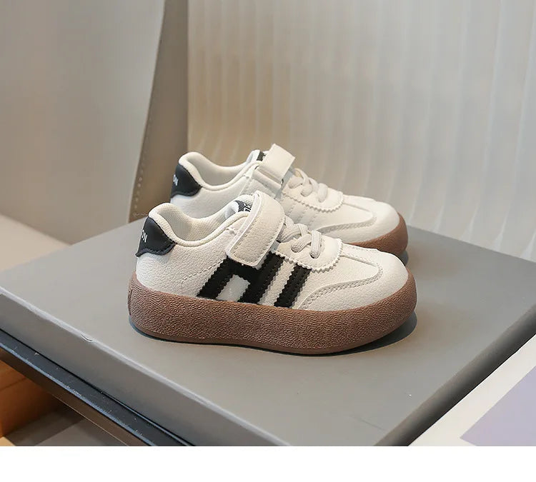 Children's Skate Shoes Girls White Sneakers 2026 Autumn New Fashion Boys Canvas Shoes Kids Sports Shoes Unisex Casual Shoes