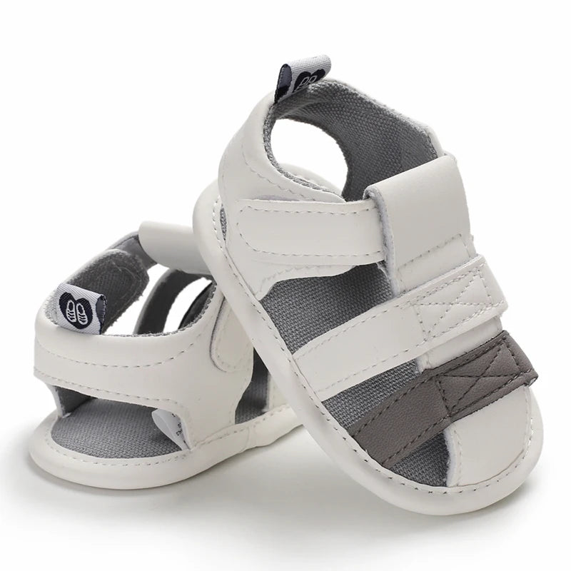 Baby Shoes For Boys and Girls Aged 0-1 In Summer With Perforated Sandals and Non Slip Soft Soles For Learning To Walk