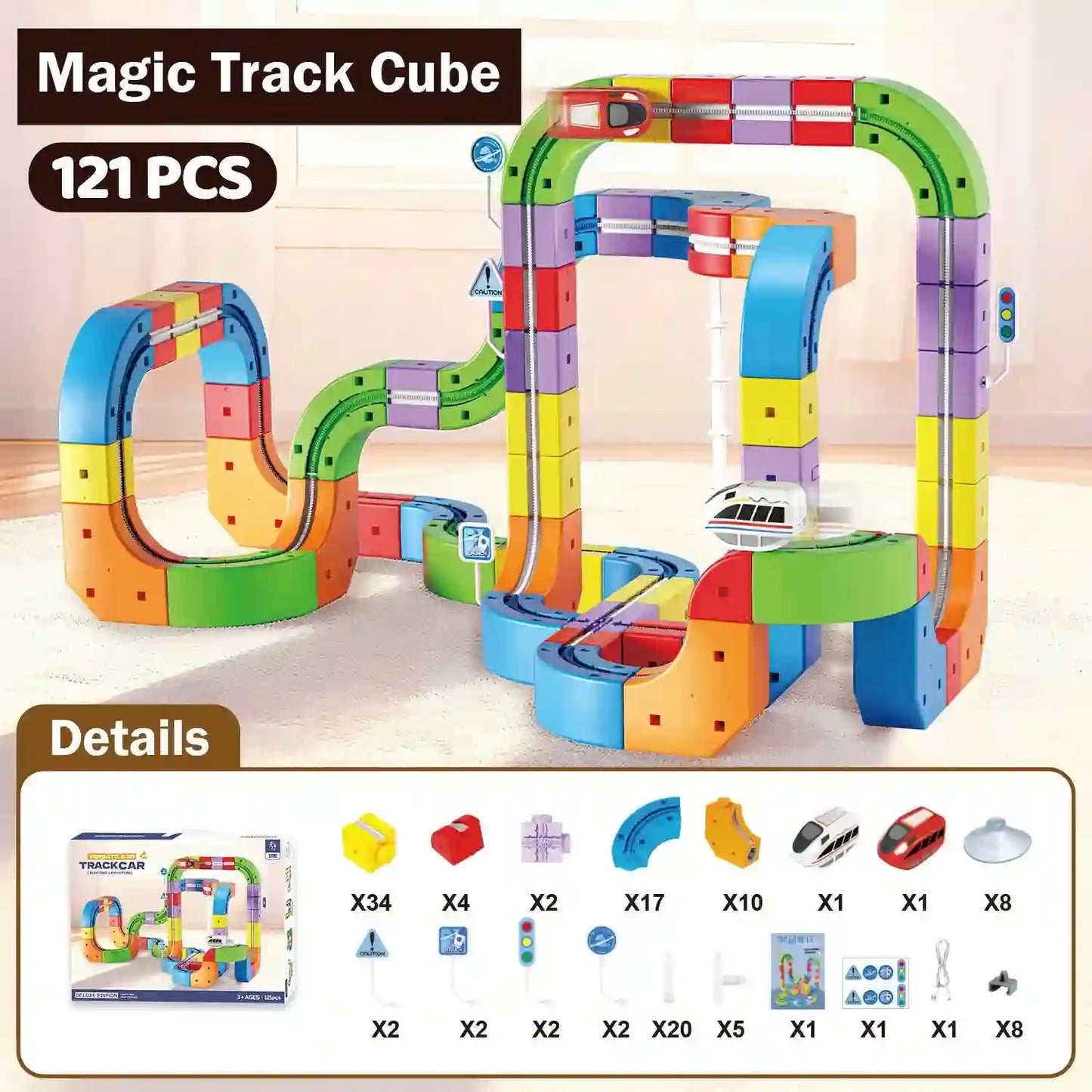 Magic Track Car Toys for Kids - Endless Creative Play